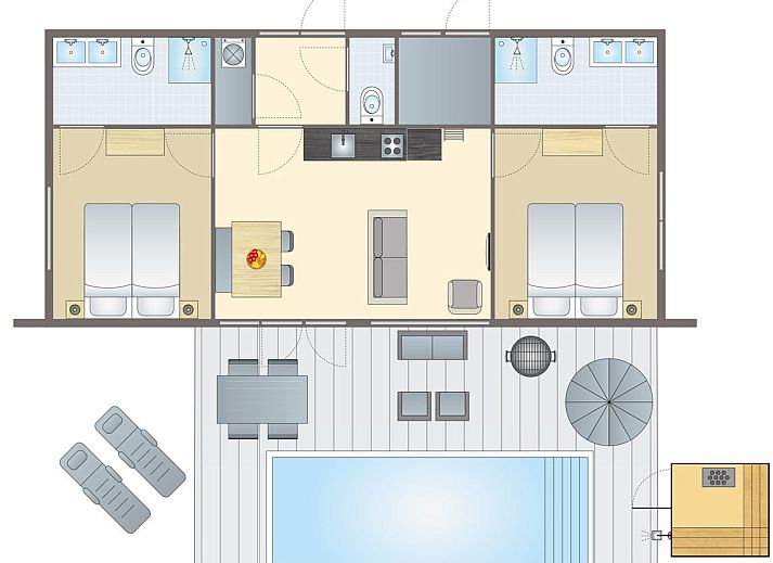 Guest house 292234 - Bungalow Achterhoek - 4-persoons villa | 4ELZ