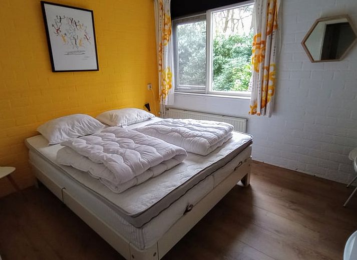 Ontspan in de serene tuin van Huisje in Harfsen, een vakantiehuis in de groene Achterhoek, Gelderland, omringd door natuur.