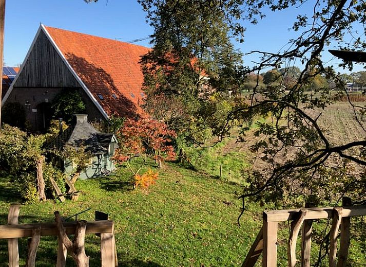 Baumhaus in gruener Umgebung in Huisje in Haarlo, Ferienunterkunft in Achterhoek, Gelderland.