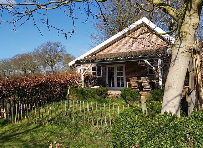 Geniessen Sie die Ruhe auf der Terrasse des Ferienhauses in Geesteren, das sich in Achterhoek, Gelderland befindet.