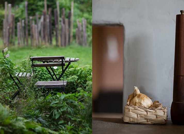 Gezellige woonkamer in Huisje in Geesteren, vakantiehuis in Achterhoek, Gelderland met comfortabele sofa.
