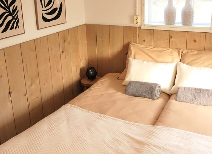 Winter garden at Holiday home in Geesteren, Achterhoek. Enjoy the serene view of snow-covered fields and nature in Gelderland.