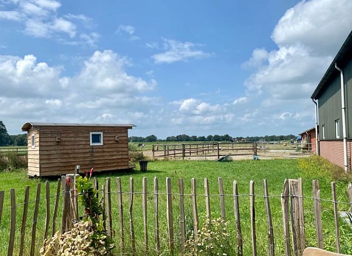 Sonnenuntergang im Cottage in Beltrum Ferienunterkunft in Achterhoek, Gelderland.