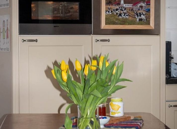 Gezellige keuken in Vakantiehuis in Beltrum met landelijke inrichting, Achterhoek, Gelderland.