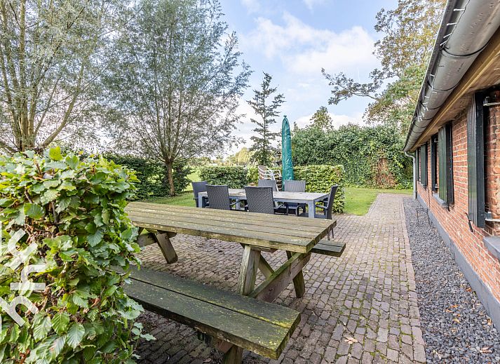 Luchtfoto van vakantiehuis DG486 in het groene landschap van Gaanderen, Achterhoek.