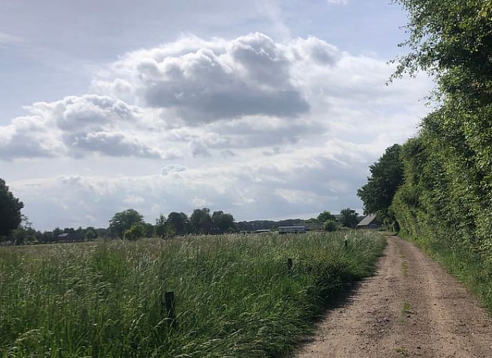 Dining table with view in Holiday home in Gaanderen, Gelderland