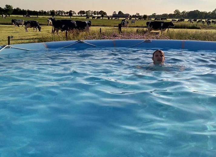 Gemuetliches Wohnzimmer im Ferienhaus in Lievelde, Achterhoek, Gelderland. Gemuetliche Sitzecke mit modernen Moebeln und offenen Tueren.
