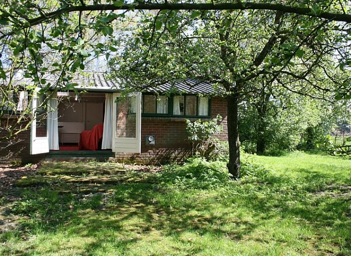 Herfstlandschap bij Vakantiehuis in Voorst Oude IJsselstreek, Achterhoek, Gelderland met rode daken en bomen.