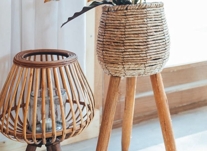 Dekorative Perlenkette in der Huette in Joppe, Achterhoek.