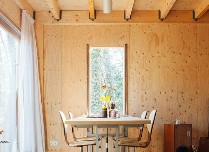 Plattenspieler fuer den Musikgenuss in der Huette in Joppe, Achterhoek.