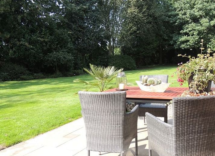 Cozy nook with antique desk in Holiday Home in Winterswijk Corle, Achterhoek, Gelderland.
