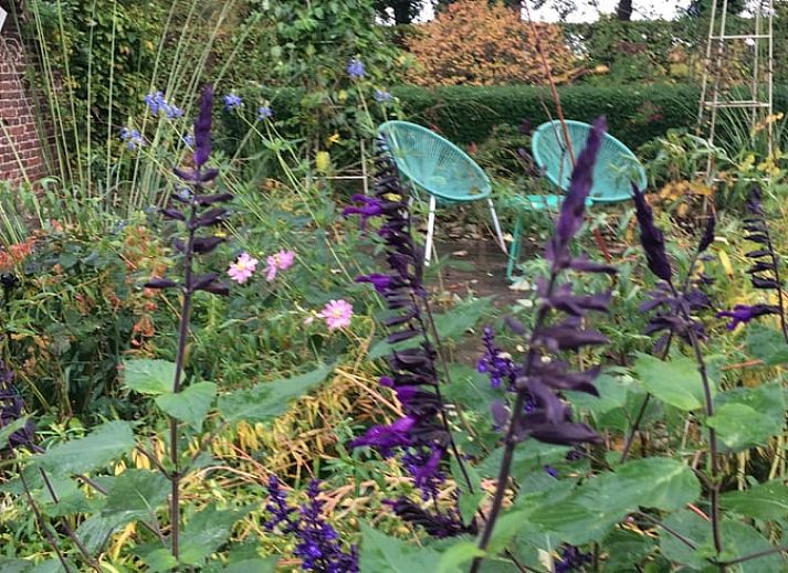 Gemuetliche Kueche im Ferienhaus in Voorstonden, Gemeinde Brummen, Gelderse Vallei, mit authentischem Herd und laendlicher Atmosphaere, Ferienhaus in Gelderland.