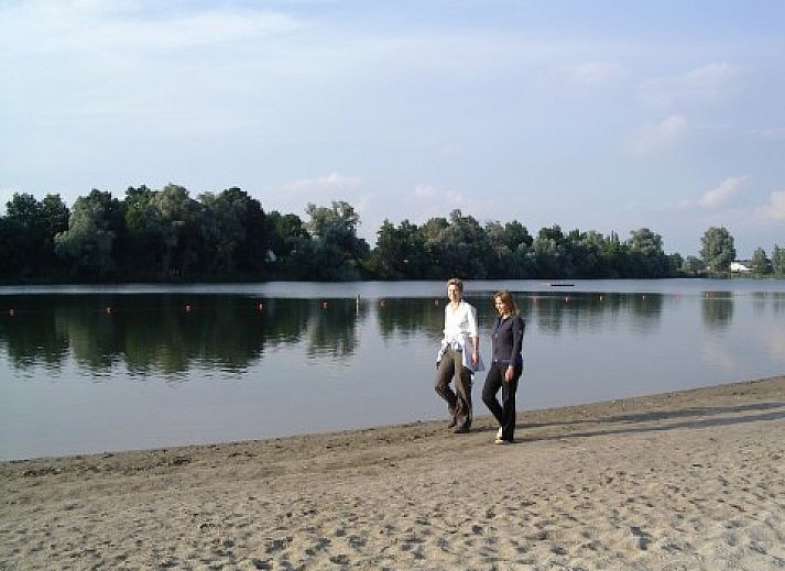 Gemuetliches Wohnzimmer im Ferienhaus Foxheuvel, Didam, mit Kamin und bequemer Sitzecke.