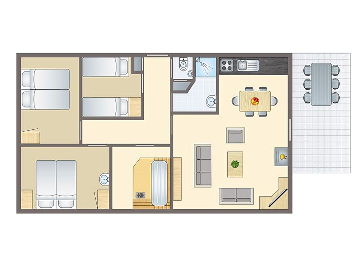 Verblijf 3201166 - Bungalow Veluwe - Heideheuvel | 6-persoons bungalow | 6CE1