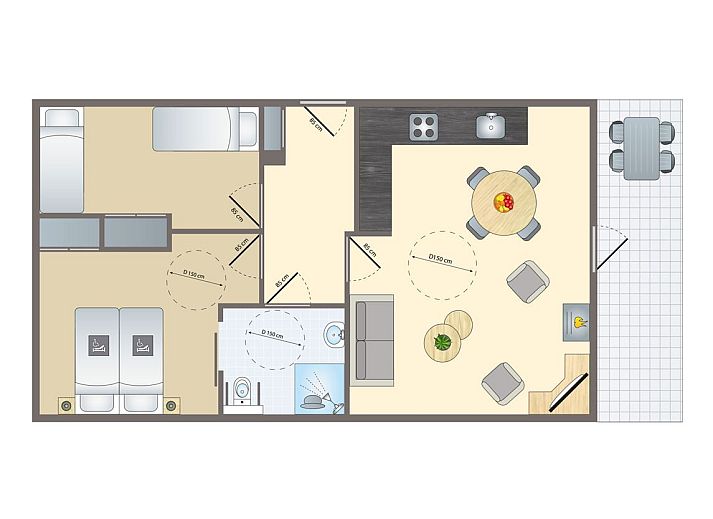 Verblijf 3201169 - Bungalow Veluwe - Heideheuvel | 4-persoons bungalow - Speciaal toegankelijk | 