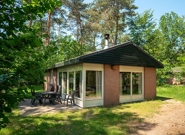 Heideheuvel 6-Personen-Bungalow in Beekbergen, Veluwe, umgeben von viel Gruen und Ruhe.