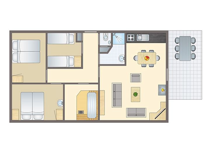 Knusse open haard in de Heideheuvel bungalow 6CE1, Beekbergen, Veluwe, ideaal voor ontspannen avonden.