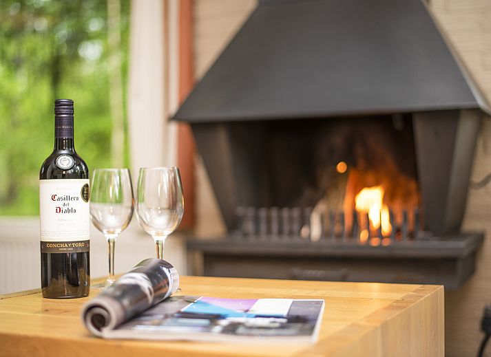 Moderne woonkamer van Heideheuvel 4CE bungalow in Beekbergen, Veluwe.