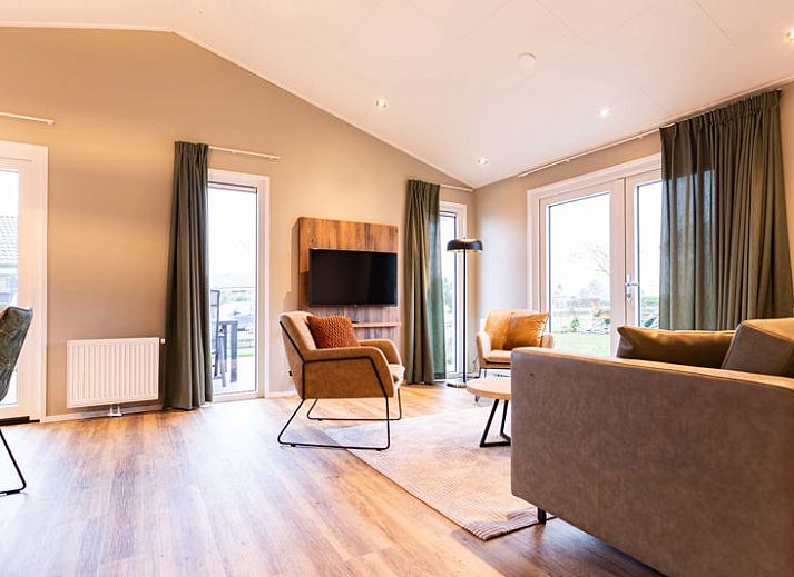 Gemuetliches Schlafzimmer im Ferienhaus Leijhoeve fuer 6 Personen in Beekbergen, Veluwe, Gelderland, mit bequemen Betten.