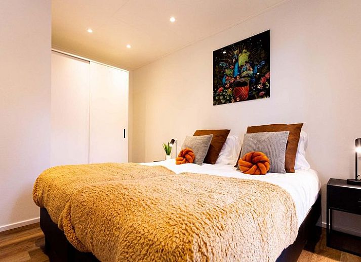 Modul Holz 4 Personen Wellness in Ede, Veluwe, Ferienwohnung mit Whirlpool, umgeben von Natur.