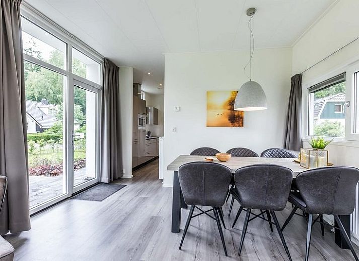 Grundriss des Moduls 5 Personen Ferienhaus in Ede, Veluwe, Gelderland mit moderner Einrichtung.