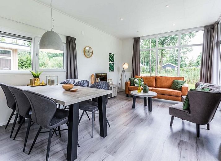 Grundriss des Moduls 5 Personen Ferienhaus in Ede, Veluwe, Gelderland mit moderner Einrichtung.