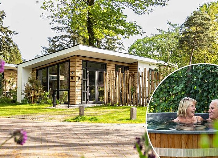 Silva 4 persons Wellness vacation home with hot tub in Ede on the Veluwe surrounded by nature.