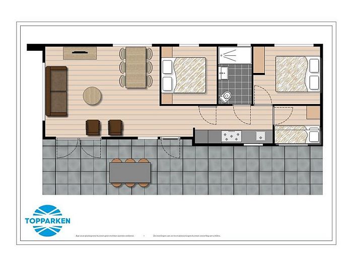 Modul Spezial 6 Personen Wellness in Ede, Veluwe mit Whirlpool und gruenem Garten.