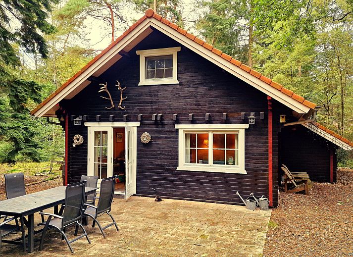 DG1298 Ferienhaus in Emst, Veluwe mit grosser Terrasse und Waldgebiet.