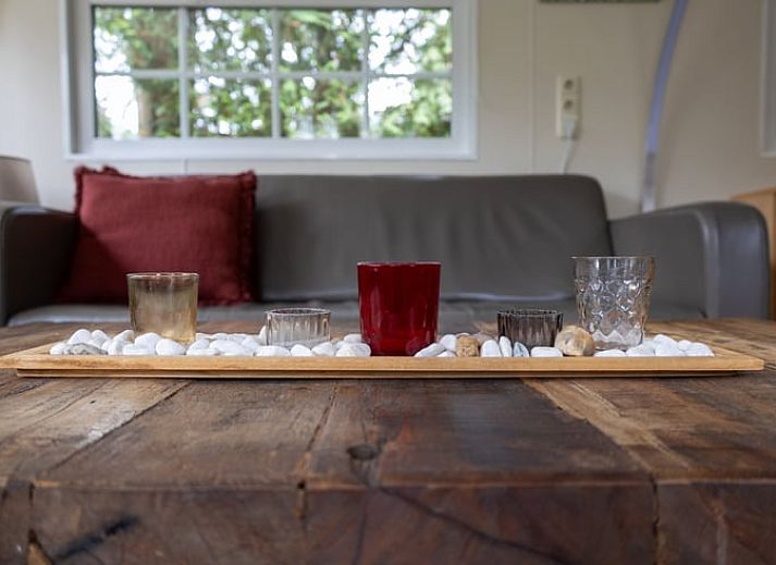 Bright living space in Holiday Home in Emst, Gelderland, with comfortable sofas.