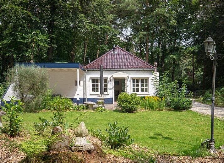 Vacation home in Emst, Veluwe, Gelderland surrounded by green nature and rustic charm, ideal for a relaxing stay.