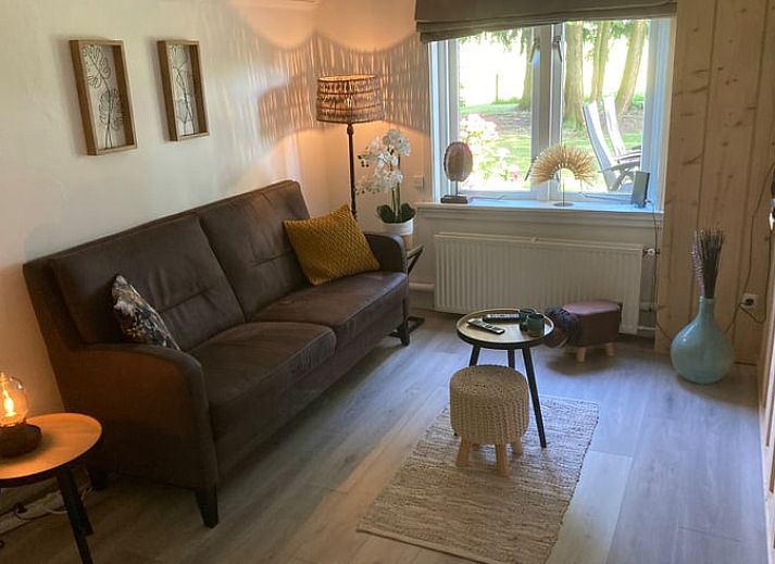 Comfortabele zithoek in Vakantiehuisje in Emst, Veluwe, Gelderland.