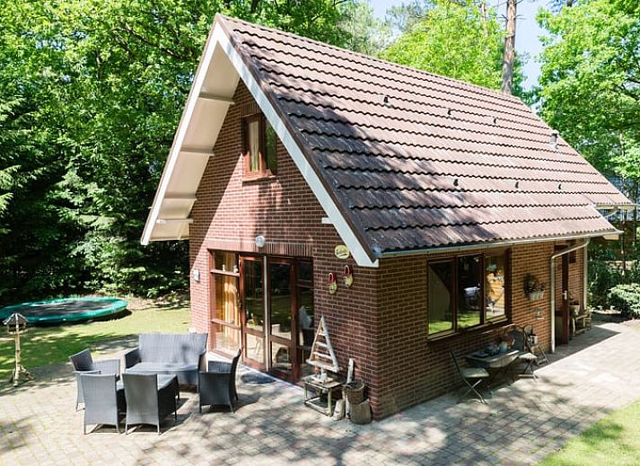 Vacation cottage in Emst in the Veluwe, surrounded by lush nature and greenery.