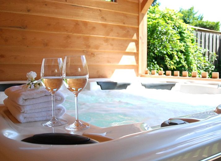 Geniessen Sie die Sauna in De Leuvenhorst/Haspel in Ermelo, Veluwe. Entspannen Sie sich in einem Luxus-Ferienhaus mit Terrasse.