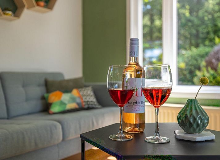 Cozy indoor area of Heath Lodge in Harderwijk, Veluwe.