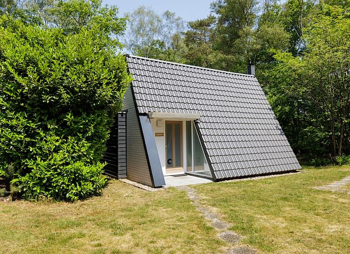 Veluwe Villa 4B in Hoenderloo, Veluwe, Gelderland, umgeben von gruener Natur und einer rustikalen Atmosphaere.