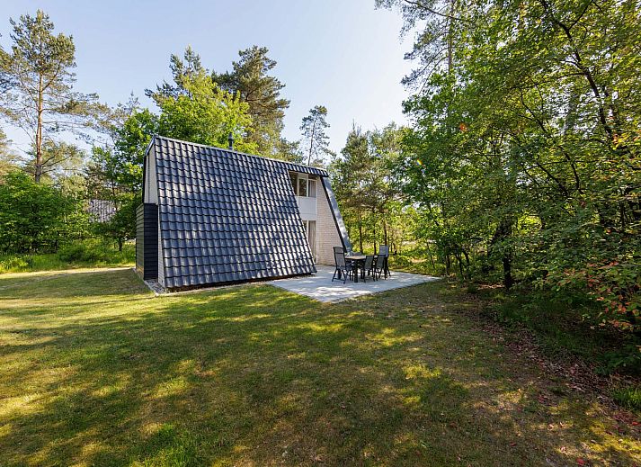 Vrijstaande woning in Hoenderloo, Veluwe: vakantiehuis met terras te midden van groene natuur in Gelderland.