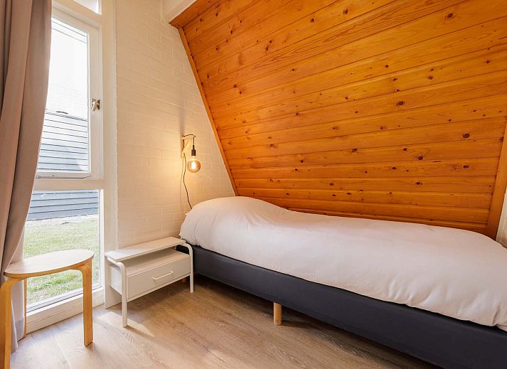 Front of detached house in Hoenderloo, vacation home in Veluwe, Gelderland.