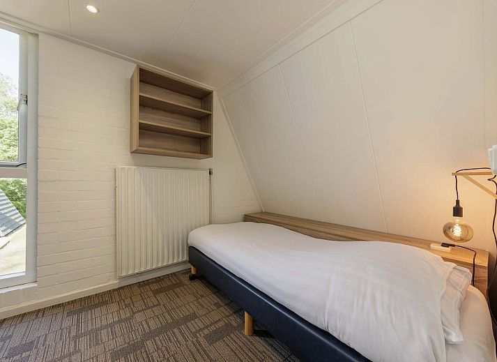 Front of detached house in Hoenderloo, vacation home in Veluwe, Gelderland.