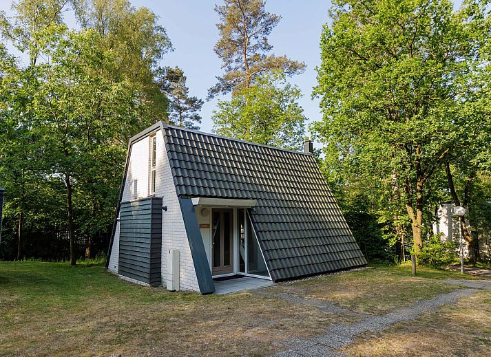 Vrijstaande woning in Hoenderloo op de Veluwe met een gezellig terras omringd door groen.