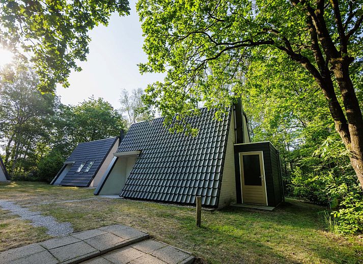 Vrijstaande woning in Hoenderloo op de Veluwe met een gezellig terras omringd door groen.