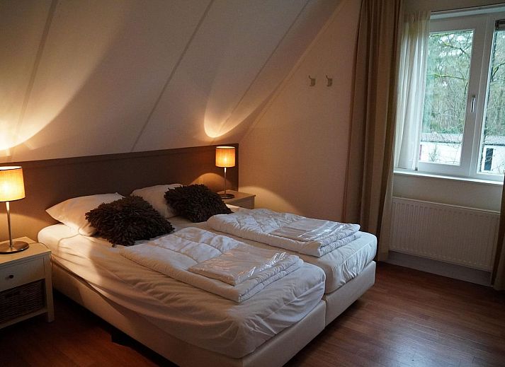 Gruppenunterkunft Douglas, ein attraktives Ferienhaus in Hoenderloo, Veluwe, umgeben von gruener Natur und ruhiger Waldumgebung.