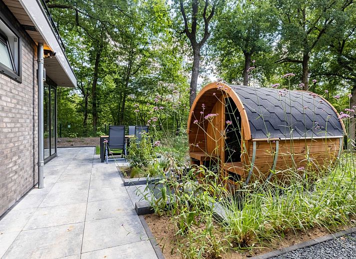 Freistehendes Haus in Hoenderloo mit groer Terrasse, Veluwe, Gelderland. Genieen Sie die Natur rund um dieses Ferienhaus.