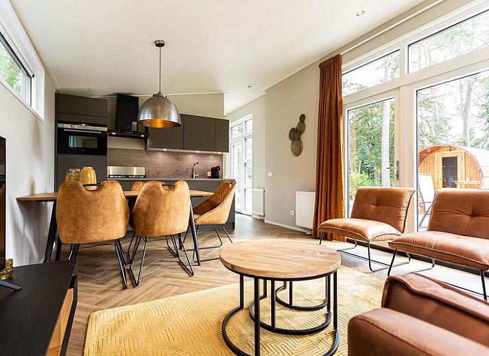 Grundriss des Wellness-Ferienhauses Silva fuer 5 Personen in Garderen, Veluwe, mit moderner Einrichtung.