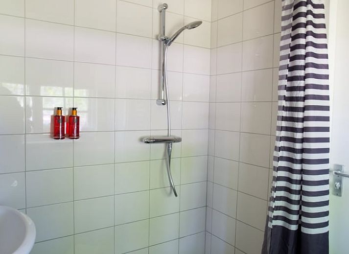 Geniet van de serene bosrijke omgeving op het terras van Huisje in Elspeet, een vakantiehuis op de Veluwe in Gelderland.