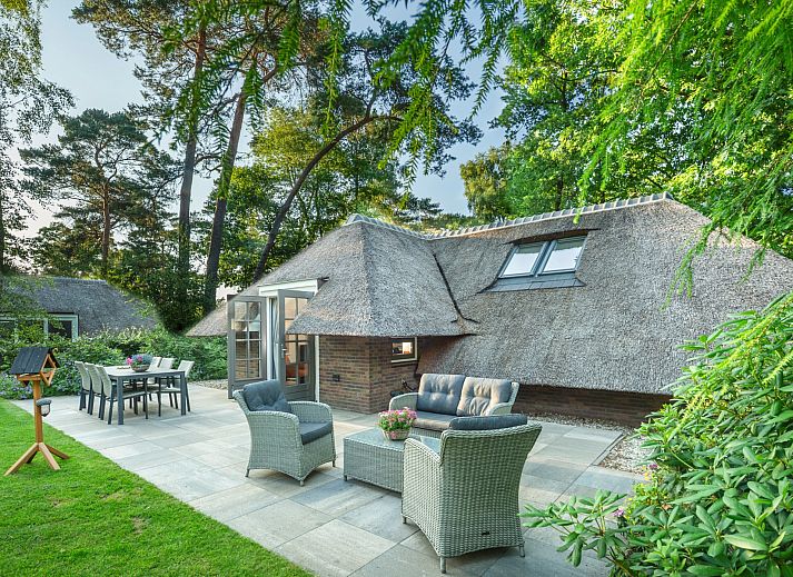 Ferienhaus Sprielderbosch 23 De Zwijnenstal, charmantes Ferienhaus in Putten, Veluwe mit Reetdach und grossem Garten.