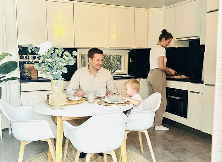 Gemuetliches Schlafzimmer des Ferienhauses in Putten, gelegen in der Veluwe, Gelderland. Komfortabler Aufenthalt mit moderner Einrichtung.