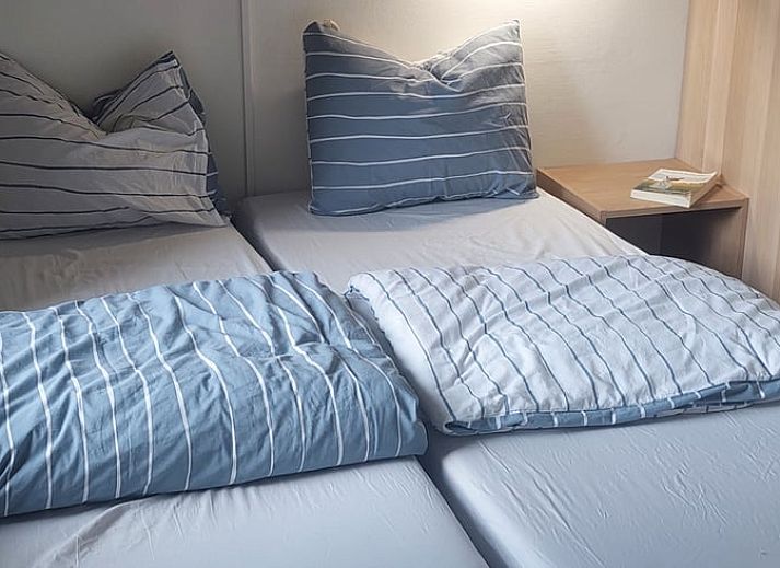 Open terrace of vacation home in Putten, Veluwe, Gelderland overlooking green nature.