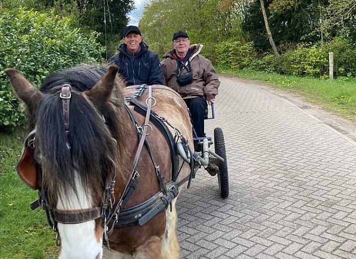 Willkommen im Ferienhaus in Putten, einem charmanten Ferienhaus in Veluwe, Gelderland, mit einem einladenden Schild am Eingang.