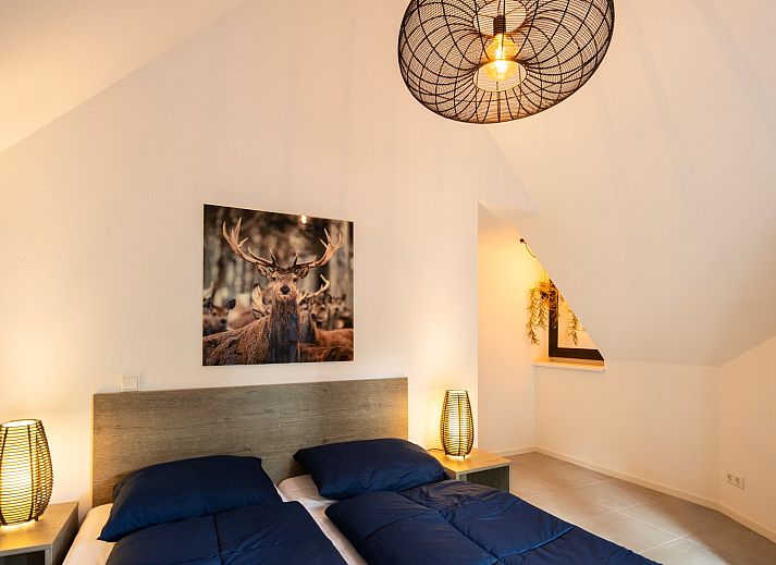 Rueckansicht des Ferienhauses Sprielderbosch 31 Lindenhorst, umgeben von Natur in Putten, Veluwe.